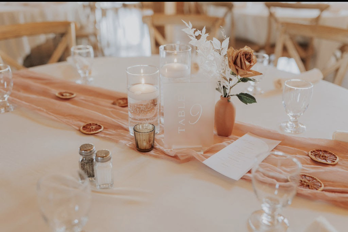 Acrylic Table Numbers