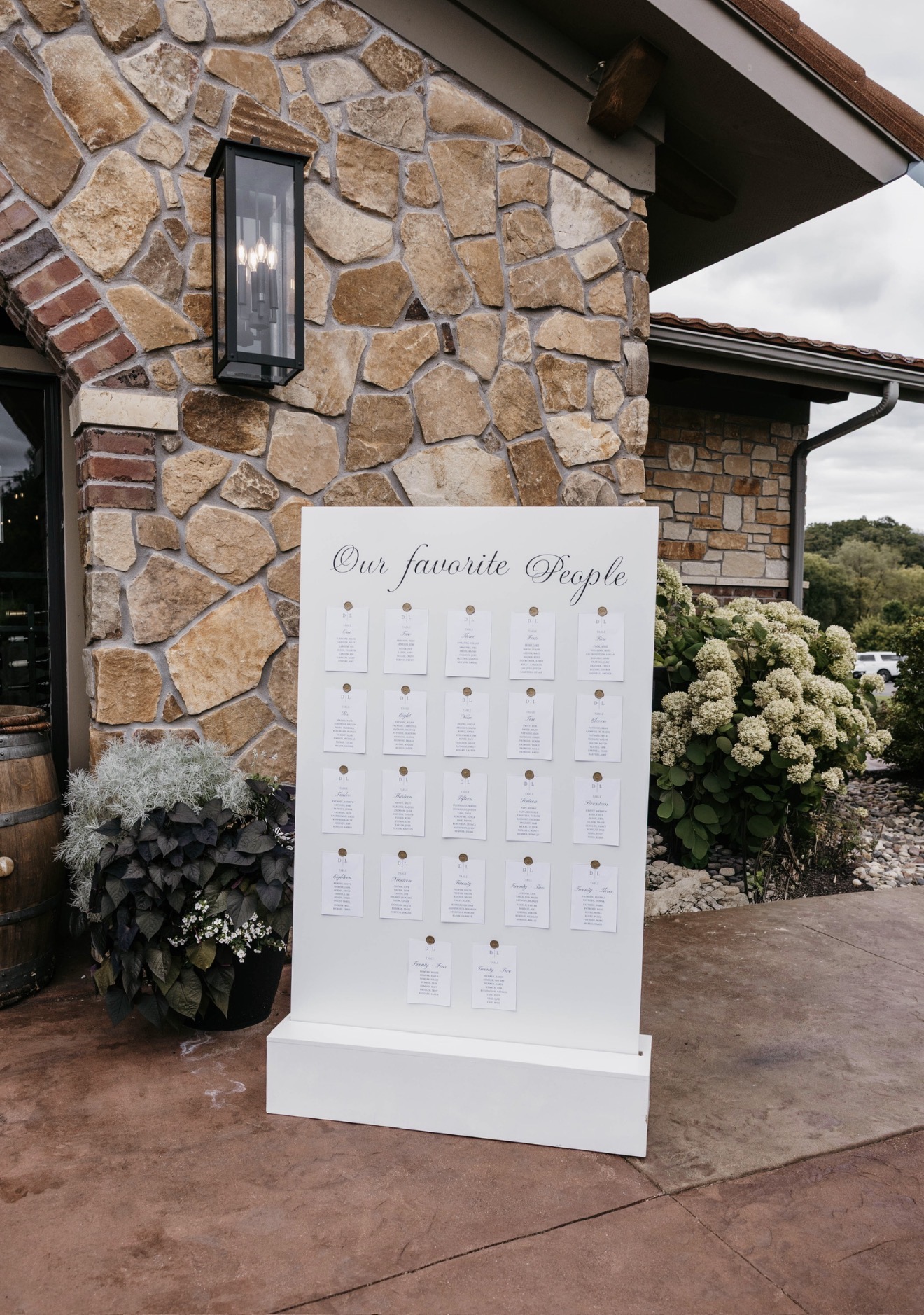 “Our Favorite People” Seating Chart